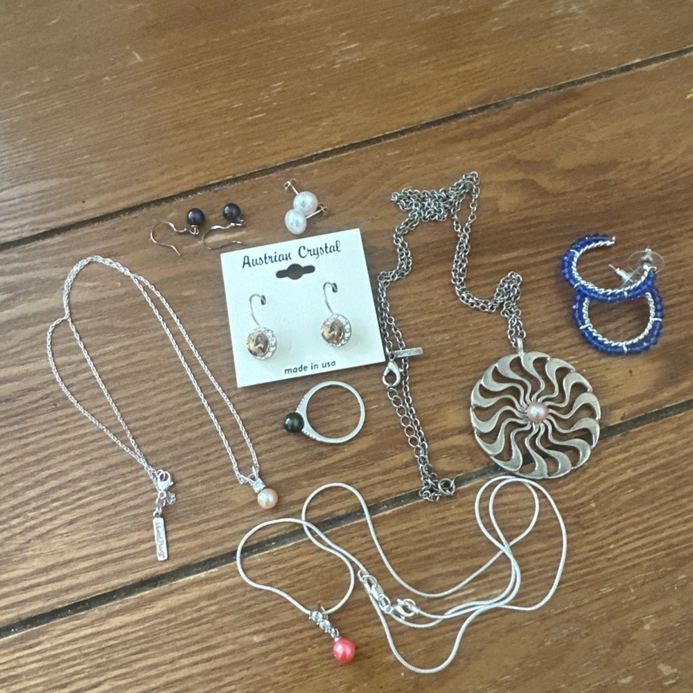 Silver and Gold Jewelry Set